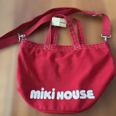 MIKI HOUSE ミキハウス バケツ型トートバッグ レッド - メルカリ