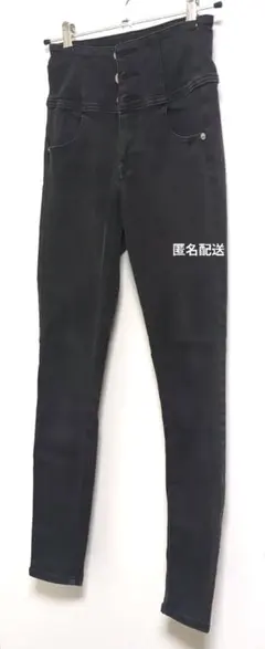 Heather ストレッチスキニーデニムパンツ ブラック M