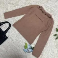 ロゴニット ベージュ