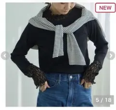 しまむら 田中里奈 mysa closet プルオーバー ブラック LL