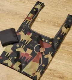 KALDI 動物柄 2026年新作エコバッグ 黒