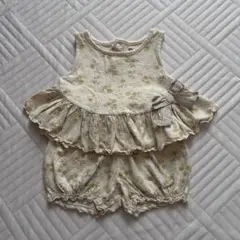 花柄タンクトップとショートパンツセット