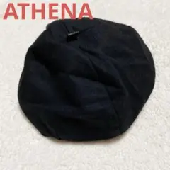 ベレー帽 ブラック レディース ATHENA MINERVA 日本製 アシーナ