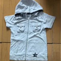 ピンクラテ 半袖パーカー M