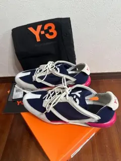 Y-3 未来型 スニーカー Aria ネイビーxホワイトのサムネイル