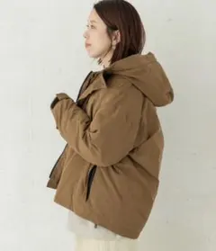 アーバンリサーチサニーレーベル◎フーディーダウンジャケット//ブラウン