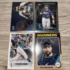 topps カル　ローリー　cal raleigh 4枚セット　マリナーズ
