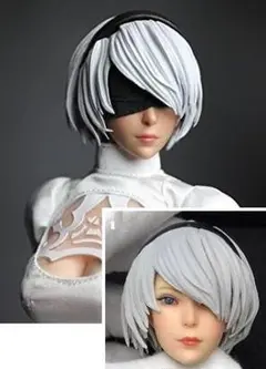 1/6 眼帯つき) 女性 ヘッド 2B 似 フィギュア