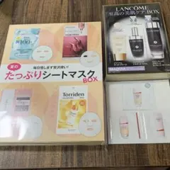 マキア8月号付録　至高の美肌ケアBOX ＆ たっぷりシートマスクBOXのサムネイル