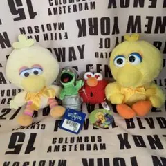 セサミストリートぬいぐるみ・ストラップセット