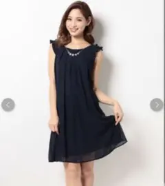 axes femme 2wayドレス ネイビーM