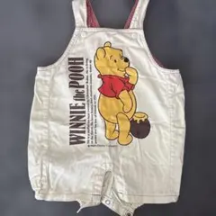 プー さん オーバーオール クリーム色