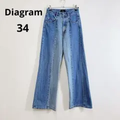 Diagram グレースコンチネンタル 23AW 切替ストレートデニムパンツのサムネイル