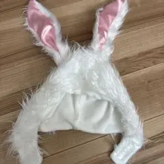 ウサギ耳付きコスプレ帽子