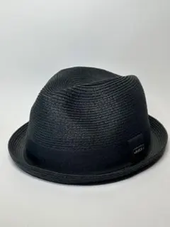 RVCAストローハット⚫︎美品⚫︎黒ブラック59-60cm(L/XL)