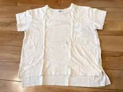 メイクユアデイ　半袖Tシャツ　ナンバー　ベージュ　140 アシメのサムネイル