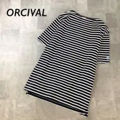 ORCIVAL ボーダー ワンピース チュニック 半袖 ブラック ホワイトラインのサムネイル