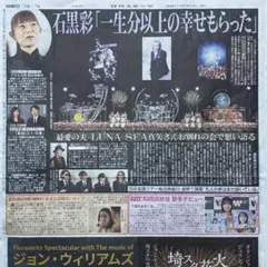 2026年5/15日刊スポーツ LUNA SEA 真矢 石黒彩 岡田紗佳 蒼井優