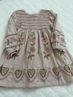 ほぼ新品】 アダバット 2WAY レインワンピース ピンク チェック フード