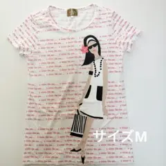 【Nissen】半袖プリントロングTシャツ/Mサイズのサムネイル