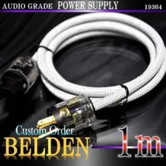 【真鍮】BELDEN ベルデン 19364 電源ケーブル 1m