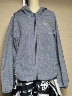 FILA ストライプ柄 フーデッドジャケット Lサイズ