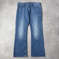 リーバイス527 Levis W36 フレアデニム 青 古着 ヒゲ 22269