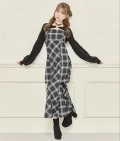 apres jour デザインワンピース ニットボレロ 2点セット