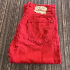 ★LEVI’S★リーバイス501★後染めデニム★RED★W33★L36