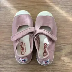Cienta 26 ピンク ベルクロストラップシューズ