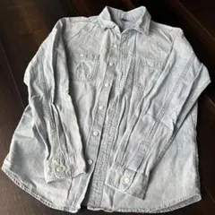【値下げ】UNIQLO デニム風長袖シャツ 150