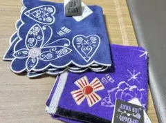 ANNA SUI ハンカチセット ネイビー パープル