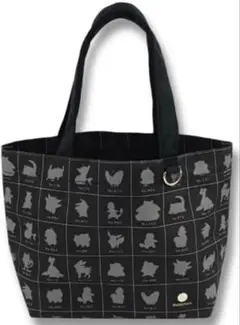 マリモクラフト ポケモン 30周年 シルエット 黒 ミニトートバッグ