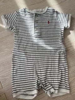 Ralph Lauren ボーダーロンパース 80