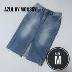 AZUL BY MOUSSY デニムタイトスカート 膝丈 M 美品のサムネイル