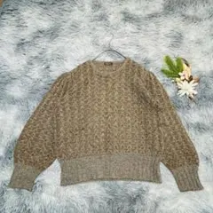 PINORE ピノーレ 長袖 ニット セーター クルーネック 無地 カジュアル