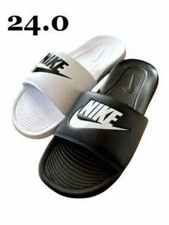 NIKE ヴィクトリーワン サンダル 右白左黒 レアカラー 24.0 新品未使用のサムネイル