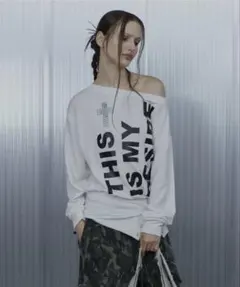 SETUPEXE BOLD LETTERING LOOSE TOP - メルカリ