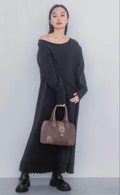 JEANASIS リメイクウラケルーズワンピース ブラック