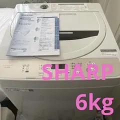 SHARP シャープ 縦型洗濯機 ES-GE6D 6.0kg