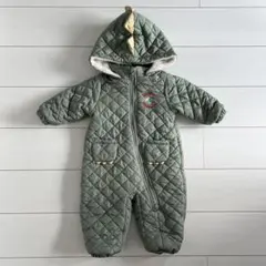 ベビー　ジャンプスーツ　スノーウェア　futafuta 恐竜 80