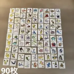 ポケモンパン デコキャラシール まとめ売り90枚　ジャンク