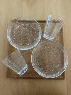Iittala Kastehelmi プレート グラスセットのサムネイル