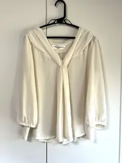 UNITED ARROWS アイボリー ブラウス　六分袖