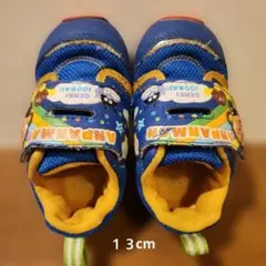 アンパンマン ベビーシューズ 13cm ブルー ムーンスター 運動靴