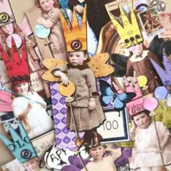 コラージュシート　✩フォトHキッズ妖精　人物　ジャーナル素材　紙もの