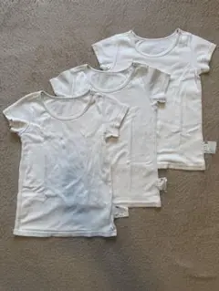 ユニクロ コットンフライスインナー半袖 3枚セット サイズ100