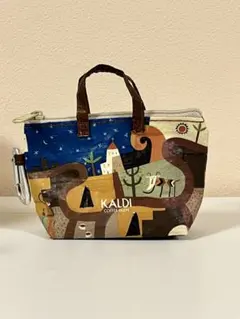 KALDI カルディ伝説柄カラビナ付きミニバッグ（コーヒーゼリーなし）