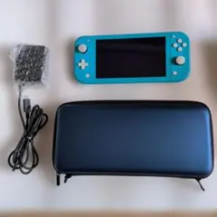 Nintendo Switch Lite 本体 ターコイズ ケース付 充電付き