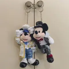 ミッキーマウス ぬいぐるみキーホルダー 2体セット